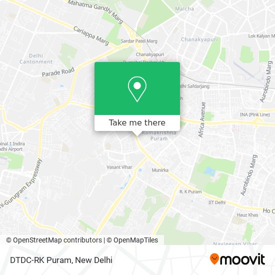 DTDC-RK Puram map