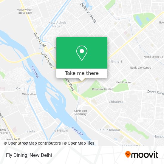 Fly Dining map