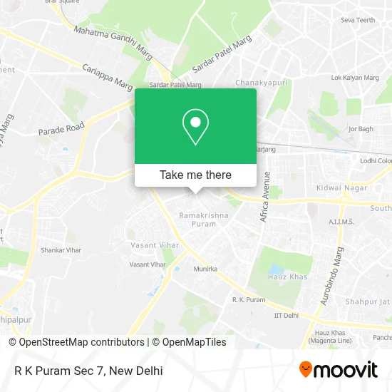 R K Puram Sec 7 map