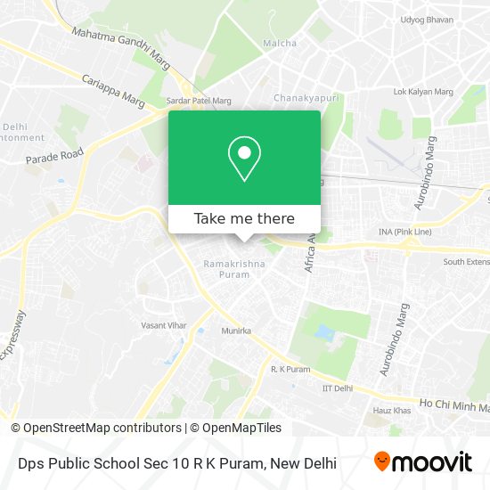 Dps Public School Sec 10 R K Puram map