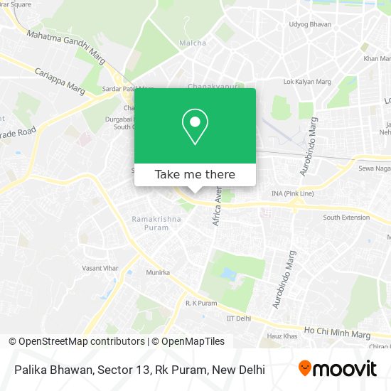 Palika Bhawan, Sector 13, Rk Puram map