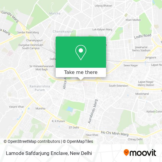 Lamode Safdarjung Enclave map