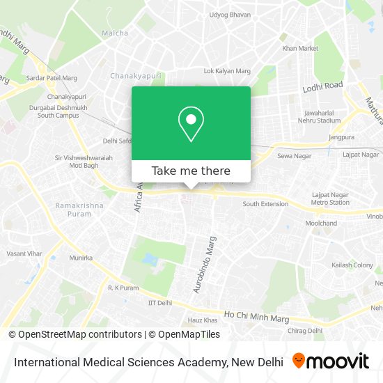 International Medical Sciences Academy map