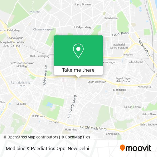 Medicine & Paediatrics Opd map