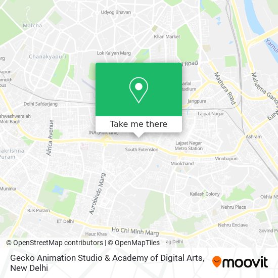 Gecko Animation Studio & Academy of Digital Arts map