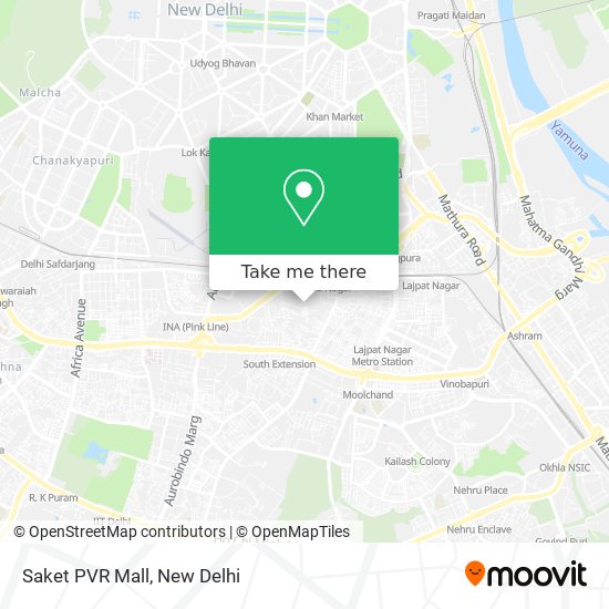 Saket PVR Mall map