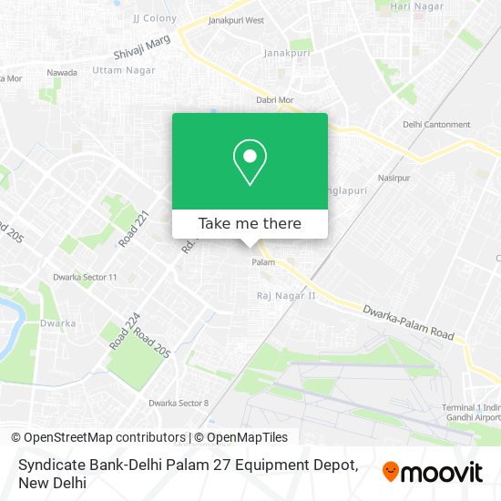 Syndicate Bank-Delhi Palam 27 Equipment Depot map