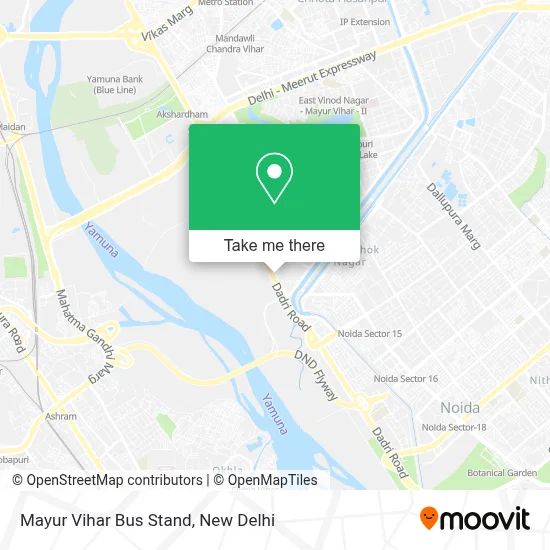 Mayur Vihar Bus Stand map