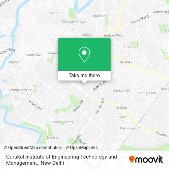 Gurukul Institute of Engineering Technology and Management. map