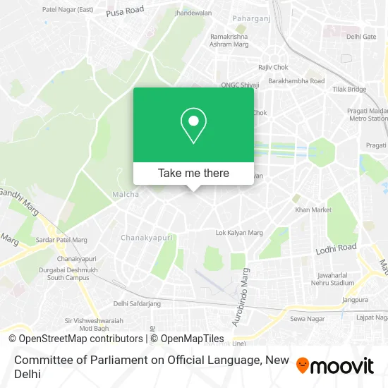 Committee of Parliament on Official Language map