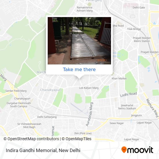 Indira Gandhi Memorial map