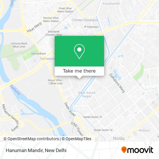 Hanuman Mandir map