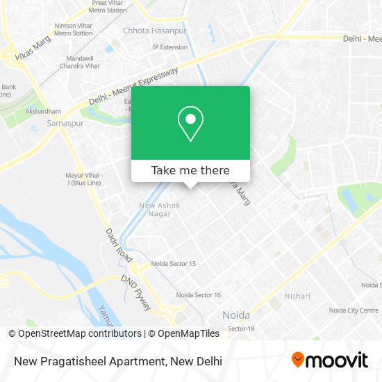New Pragatisheel Apartment map