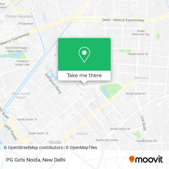 PG Girls Noida map