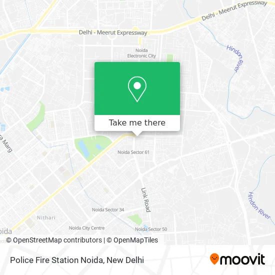 Police Fire Station Noida map