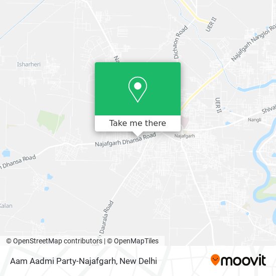 Aam Aadmi Party-Najafgarh map