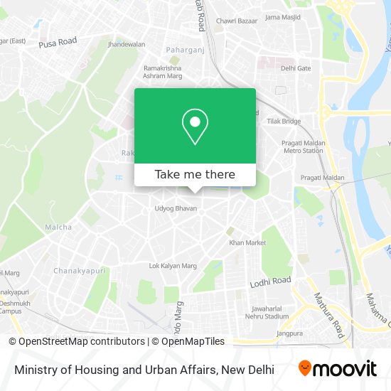 Ministry of Housing and Urban Affairs map