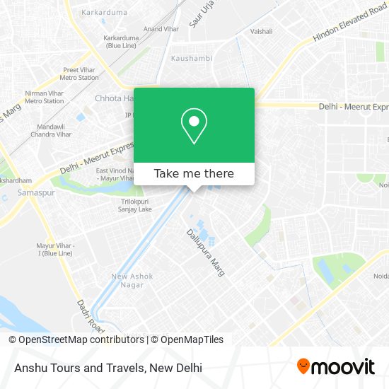 Anshu Tours and Travels map