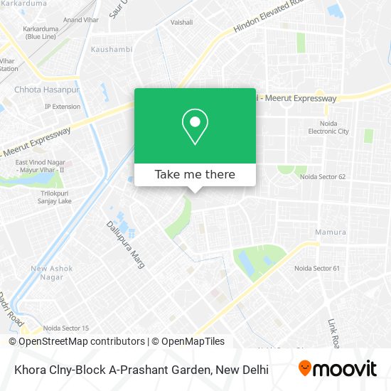 Khora Clny-Block A-Prashant Garden map