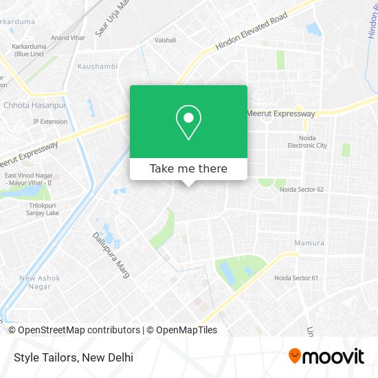 Style Tailors map