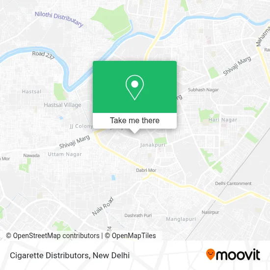 Cigarette Distributors map