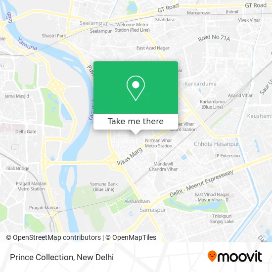 Prince Collection map