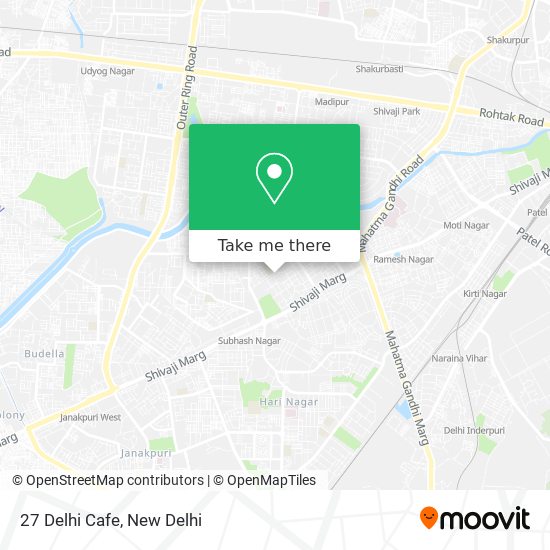 27 Delhi Cafe map