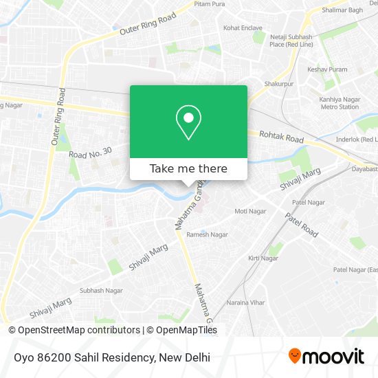 Oyo 86200 Sahil Residency map