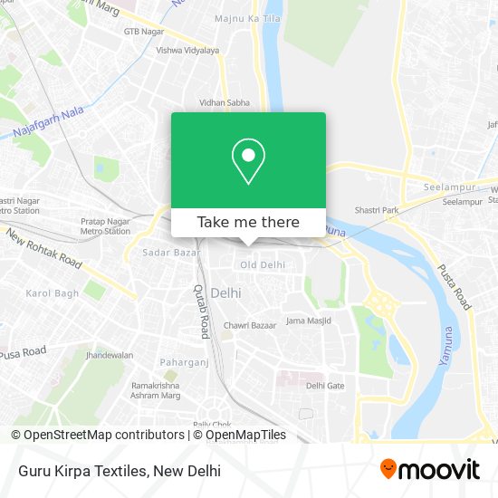 How to get to Guru Kirpa Textiles in New Delhi by Metro, Bus or Train?