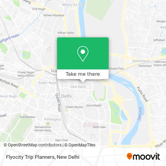 Flyocity Trip Planners map