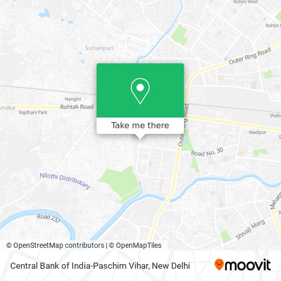 Central Bank of India-Paschim Vihar map
