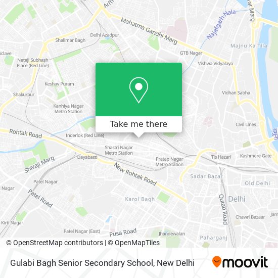 Gulabi Bagh Senior Secondary School map