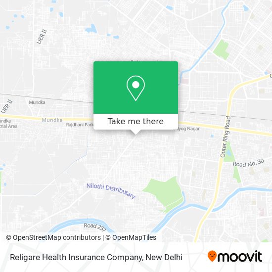 Religare Health Insurance Company map