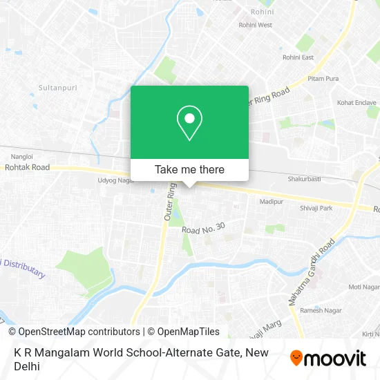 K R Mangalam World School-Alternate Gate map