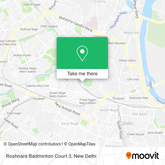 Roshnara Badminton Court 3 map