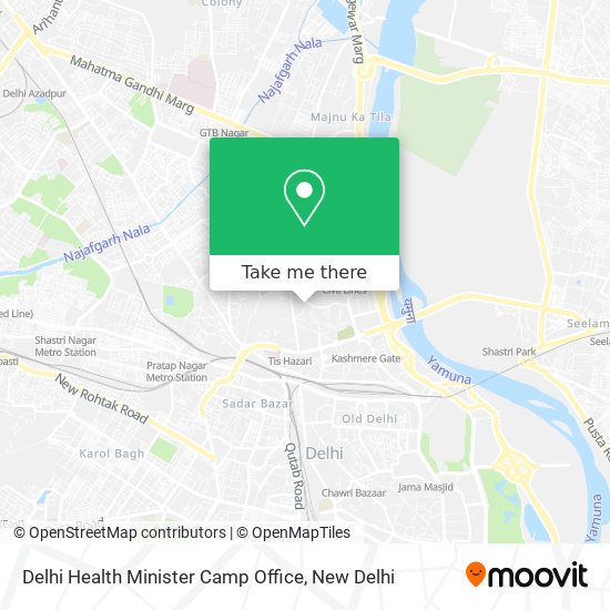 Delhi Health Minister Camp Office map