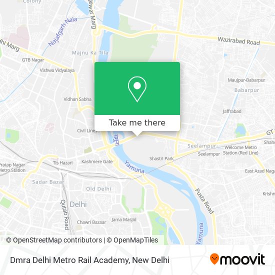 Dmra Delhi Metro Rail Academy map