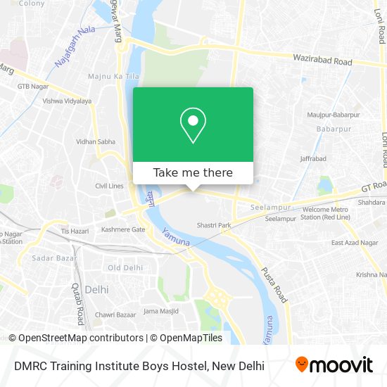 DMRC Training Institute Boys Hostel map