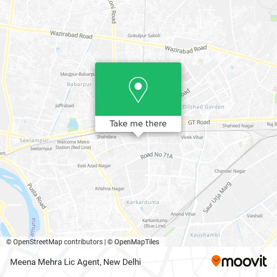 Meena Mehra Lic Agent map