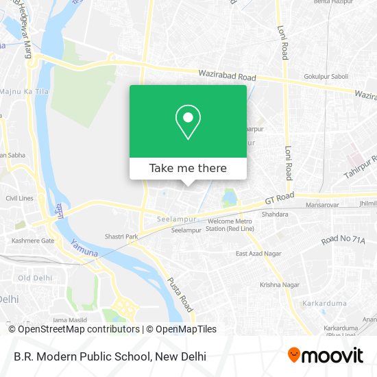 B.R. Modern Public School map