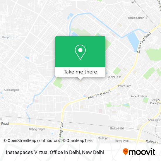 Instaspaces Virtual Office in Delhi map