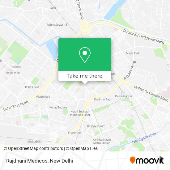 Rajdhani Medicos map