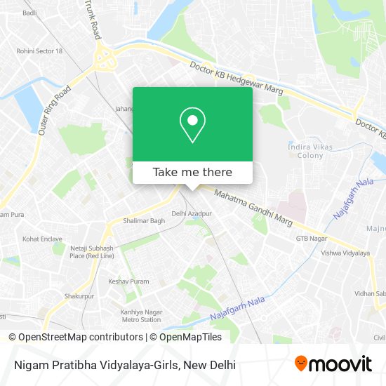 Nigam Pratibha Vidyalaya-Girls map