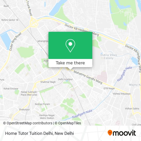 Home Tutor Tuition Delhi map