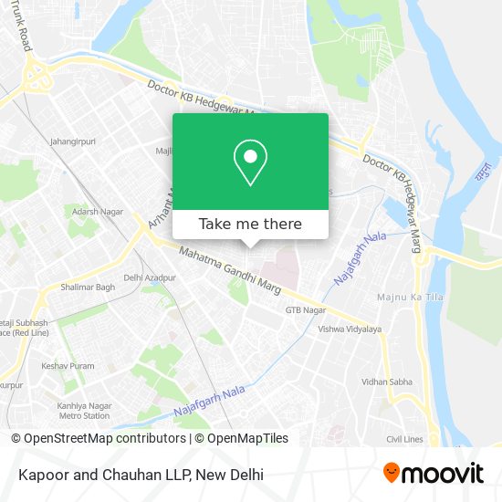 Kapoor and Chauhan LLP map