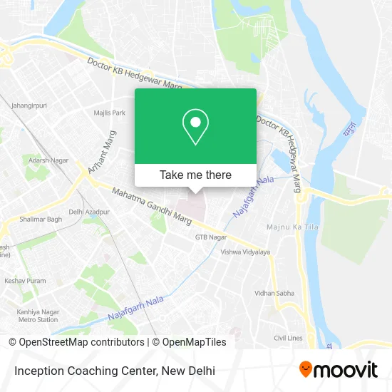 Inception Coaching Center map