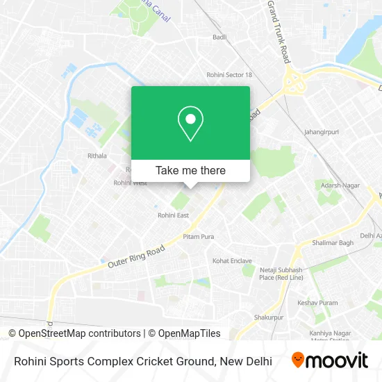 Rohini Sports Complex Cricket Ground map