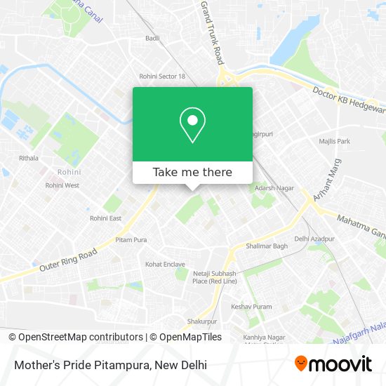 Mother's Pride Pitampura map