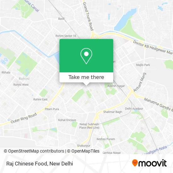 Raj Chinese Food map