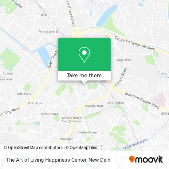 The Art of Living Happiness Center map